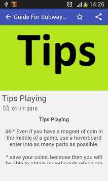 Guide For Subway Surfers स्क्रीनशॉट 5