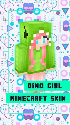 Dino Girl Skin For Minecraft screenshot 1