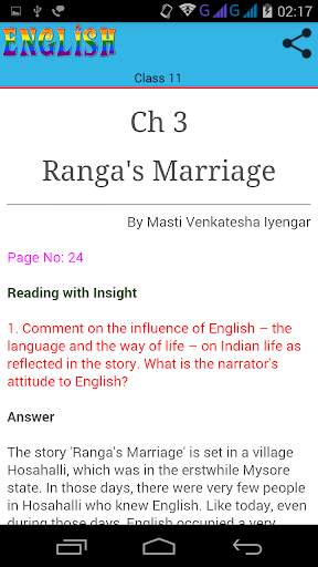 Class 11 English Solutions screenshot 7