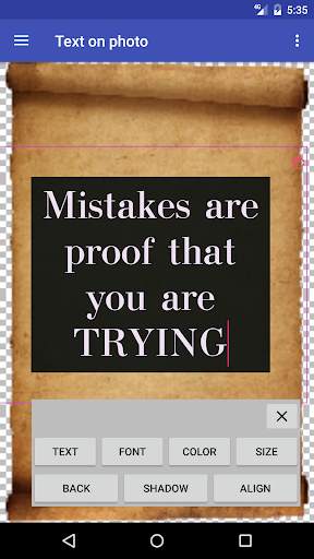Add text to the photo screenshot 3