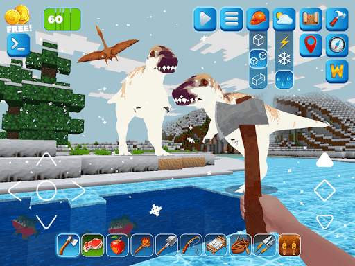 RaptorCraft 3D: Survival Craft ► Dangerous Worlds screenshot 19