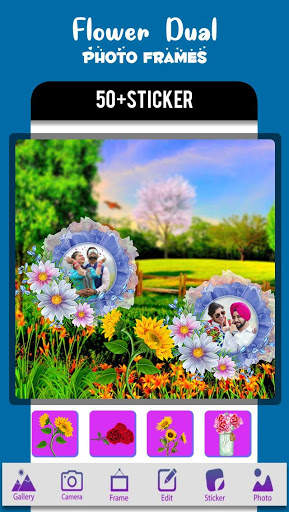 Flower Dual Photo Frames screenshot 3