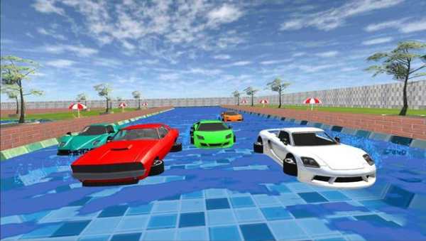 Waterpark Uphill : Adventurous Car Racing screenshot 1