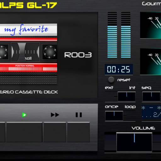 Alps GL-17 folder player vintage VU-meter deck icon
