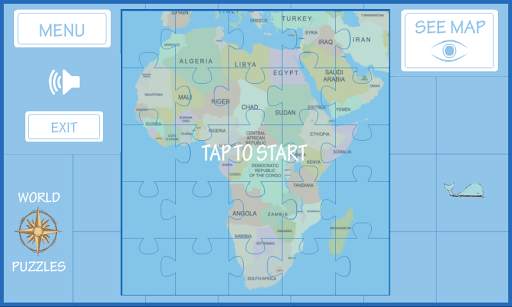 World Map Puzzle screenshot 3