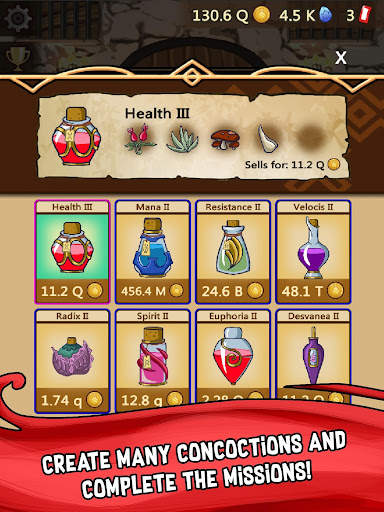 Alchemy Clicker - Potion Games Idle Fantasy Rpg screenshot 10