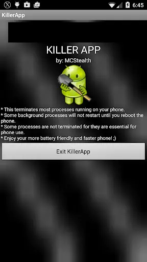 KillerApp Advanced Task Killer screenshot 1