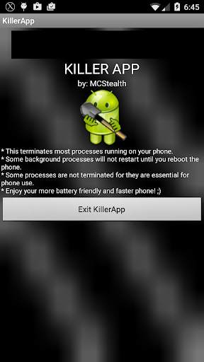KillerApp Advanced Task Killer screenshot 1