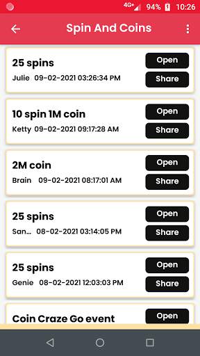 Free spins for coin master screenshot 2