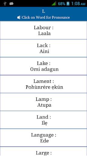 Common Words English to Yoruba screenshot 4
