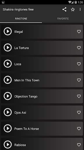 Shakira ringtones free screenshot 2