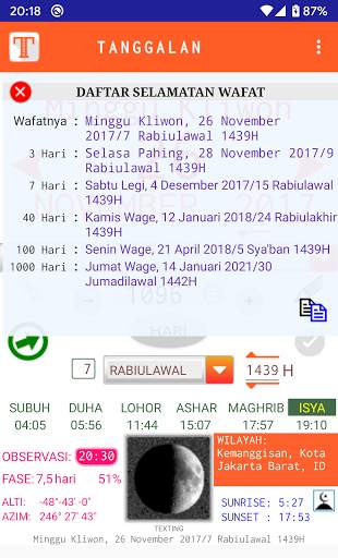 Tanggalan screenshot 1