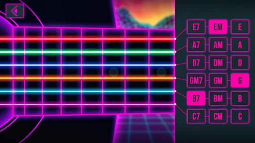 Bermain Neon Gitar Simulator screenshot 2