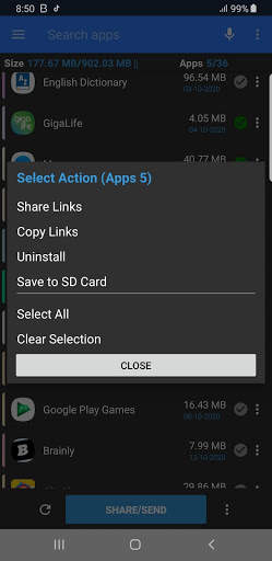 APK-Share/Send-Backup - Bluetooth/WI-FI Direct screenshot 2