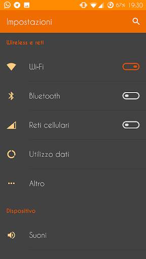 Material Orange CM Theme screenshot 4