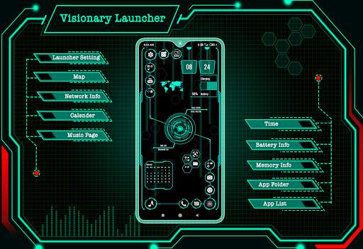 Visionary Launcher Pro - App lock,Hide app,Hi-tech screenshot 8
