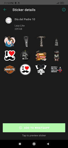 Stickers del Día del Padre para WhatsApp screenshot 3