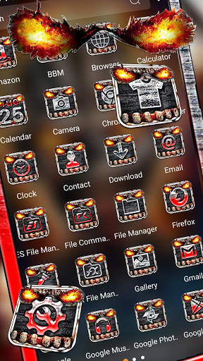 Fire Skull Theme screenshot 2