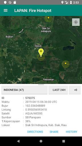 LAPAN: Fire Hotspot screenshot 2