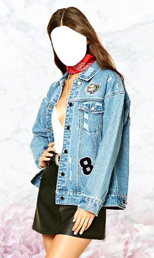 Women Jeans Jacket Photo Montage скриншот 11