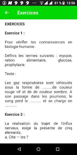BEPC App : SVT 3ème, cours, maladies et exercices screenshot 7