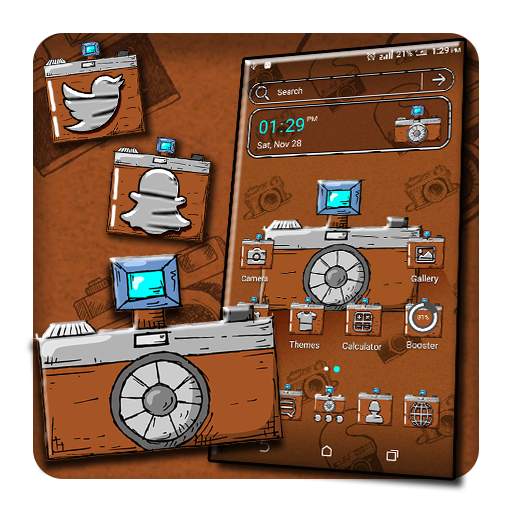 Camera Doodle Theme Launcher 1.0