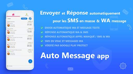AUTO MESSAGE réponse & envoyer screenshot 1