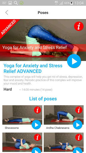 Yoga for Relief of Anxiety, Stress and Depression screenshot 6