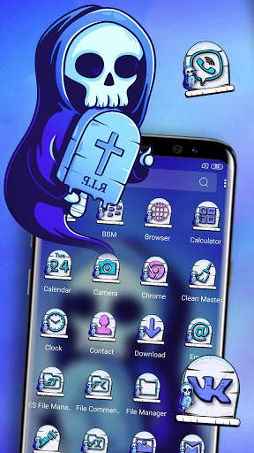 Skull RIP Theme Launcher Theme screenshot 2