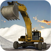 Modern Excavator Crane Operator: Snow Rescue Mania icon