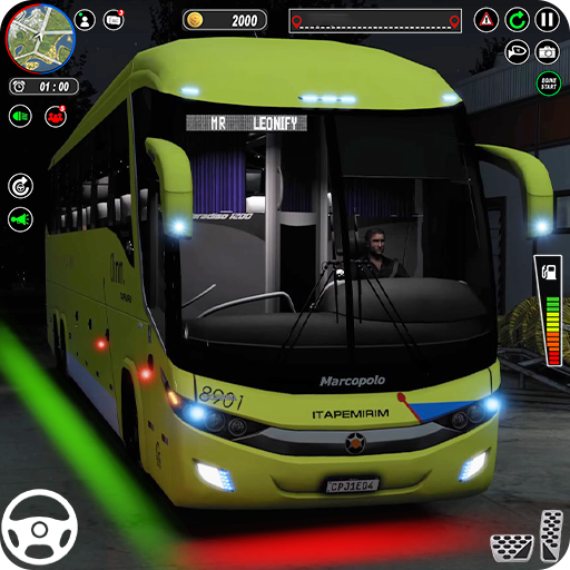 Indyjski autobus terenowy 3D icon