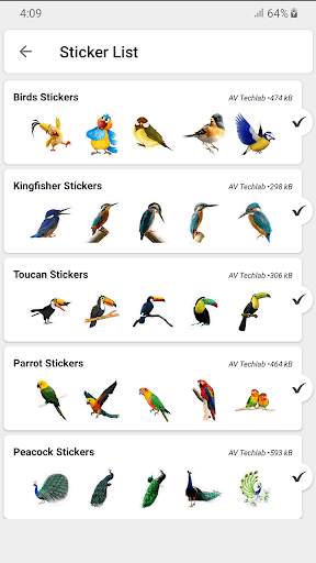Bird WAStickers स्क्रीनशॉट 3