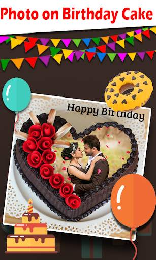 Photo On Cake - Photo on Birthday Cake screenshot 1