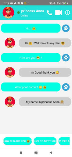 fake Call from princess Anna Chat and video call screenshot 4