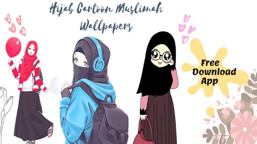 Hijab Cartoon Muslimah Wallpapers screenshot 1