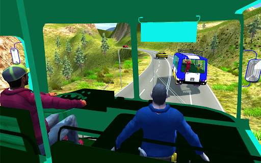 Game Mengemudi Bus Pelatih Nyata: Simulasi Bus screenshot 8