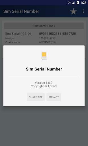 SIM Serial Number screenshot 2