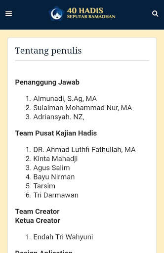 40 Hadis Seputar Ramadhan скриншот 6