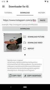 Downloader for IGTV and Instagram - Repost App screenshot 1
