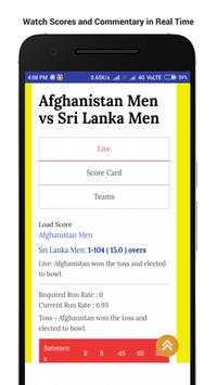 Sporty Network: Live Cricket Scores | Live Matches screenshot 1