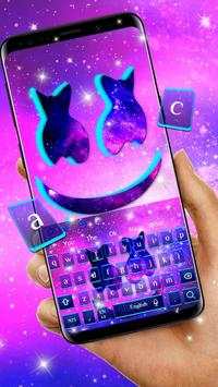Cool Galaxy Marshmellow Keyboard Theme screenshot 1