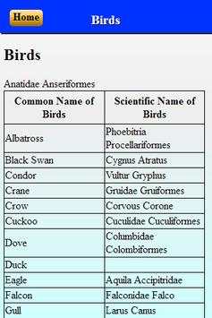 Scientific names screenshot 7