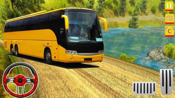 OffRoad Uphill Euro Tourist Bus Driving Simulator screenshot 2