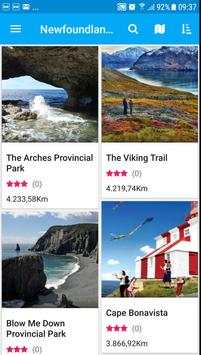 Newfoundland Travel Map screenshot 1