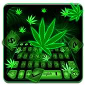 Smoky Weed Leaf Keyboard Theme icon