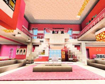 Pink dollhouse games map for MCPE roblox ed. screenshot 1