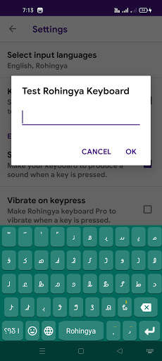 Rohingya Keyboard Pro screenshot 5