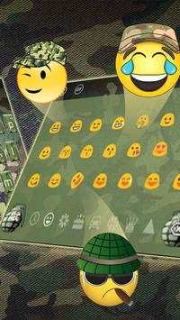 Green Army Camouflage Keyboard screenshot 3