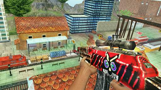 New Sniper 3d -Train Gun Shooter Free Game 2020 screenshot 1