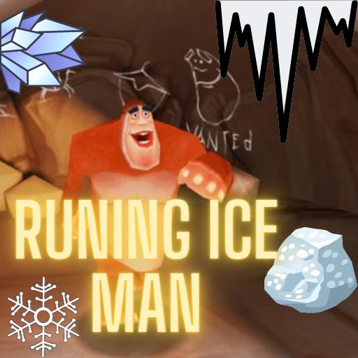 runing ice man icon